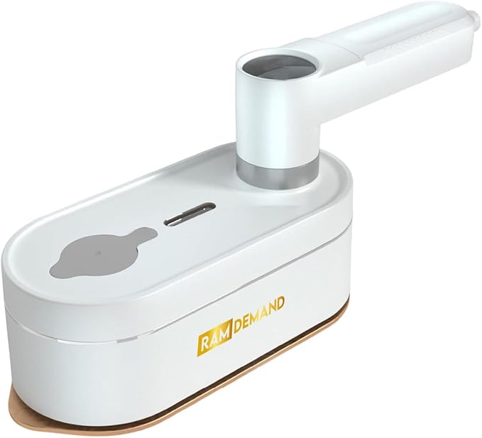 Steamer for Clothes – Handheld Portable Clothes Steamer for Travel and Home – Compact Garment Steamer with Fast Heat-Up – Lightweight Wrinkle Remover by Ram Demand