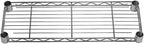 Shelving Inc. 8" d x 24" w Chrome Wire Shelving with 2 Tier Shelves, Weight Capacity 800lbs Per Shelf