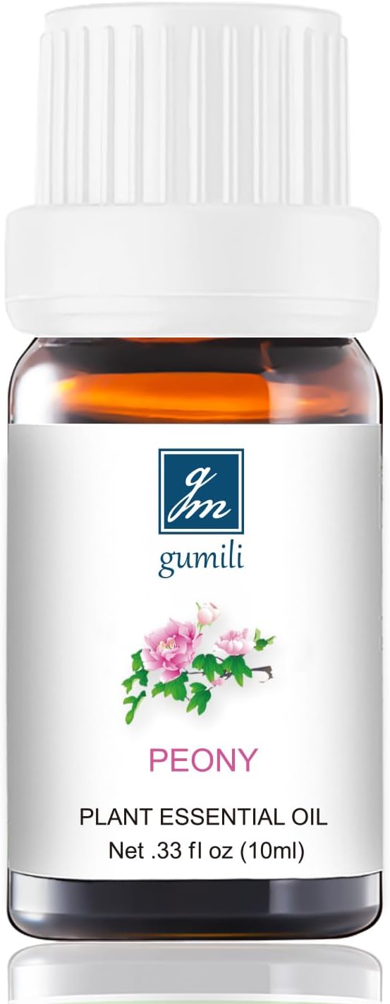 Peony Essential Oil - Pure Natural Fragrance for Aromatherapy, Perfume Making, Candles, Soap, Room Spray, Diffuser Blends - Organic, 10mL Undiluted