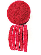 20 Pieces Scrub Pads Drill Power Brush Tile Scrubber Scouring Pads Cleaning Kit Including 2 Kinds of Abrasive Buffing Pads Replacement for Home Kitchen House Indoor Outdoor Cleaning (4 Inch)