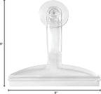 8" Clear Plastic Suction Squeegee Shower Window Cleaner