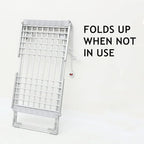 tonchean Heated Clothes Drying Rack, Folding Electric Clothes Drying Rack, Collapsible Laundry Drying Rack, Free-Standing Heating Garment Dryer Towel Rail Space Saving for Home Indoor/Outdoor