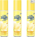 Pigeon Fabric Refresher Spray, Travel Size Odor Eliminator for Clothes & Home, Long-Lasting Fresh Scent, 3-Pack (120ml Each) (Yellow Mimosa)
