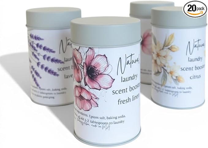 Laundry Brightener Scent Booster Natural Fabric Softener No Artificial Fragrances Zero Waste Simple Ingredients Essential Oil Blend