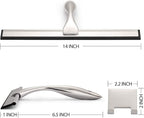 Hiware All-Purpose Shower Squeegee for Shower Doors, Bathroom, Window and Car Glass - Stainless Steel, 14 Inches