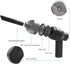 [Upgrade] Mini Vacuum Cordless Vacuum Keyboard Cleaner Mini Computer Vacuum Rechargeable Desk Vacuum for Cleaning Dust,Hair,Crumbs,Eraser Scrap,Laptop,Pet House，Sewing Machine