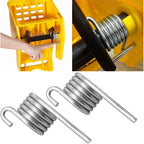 MEETOOT 2PCS Side Press Mop Bucket Replacement Spring Water Storage Tank Metal Fittings Compatible with 24/32/34/36/46 Litre Drum Sizes