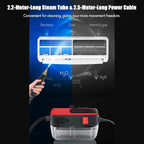 Irishom 2500W Handheld Steam Cleaner High Temperature Pressurized Steam Cleaning Machine Portable Car Steamer with Brush Heads (Blue)