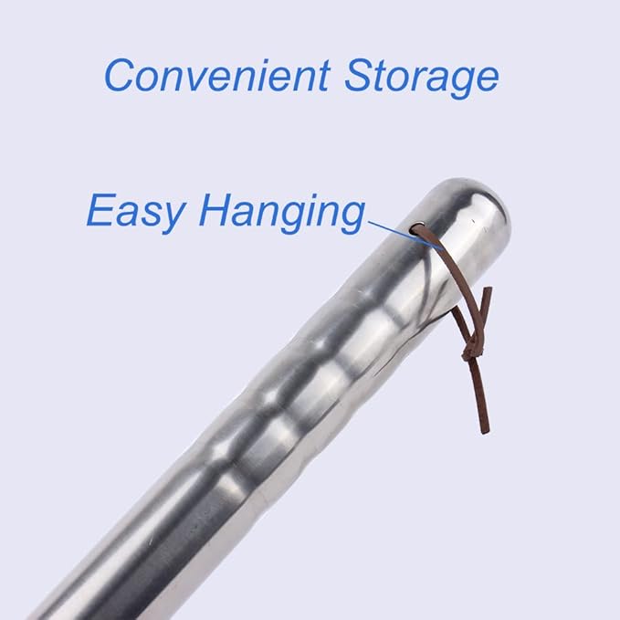 Stainless Steel Garden Hoe 15-inch Length Lightweight Weather Resistant Metal Hand Tool for Weeding Seeding Turning Soil