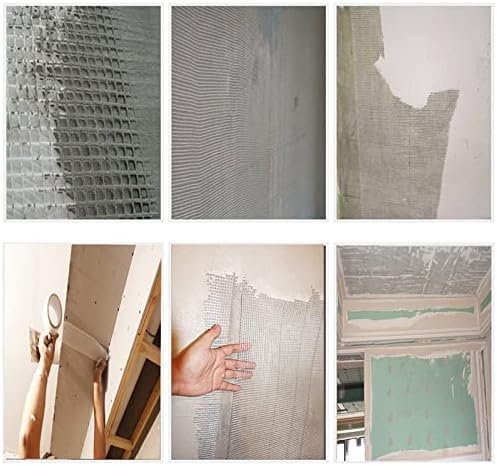 LLPT Drywall Repair Fiberglass Joint Tape 2” x 100 Ft Industrial Grade Extra Strength Fiber Mesh Heavy Duty Self Adhesive for Seam Patch Wall Crack Seam Repair Color White (DRF210)