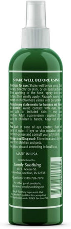 Bug Soother Spray 8 oz - Natural Insect, Gnat and Mosquito Repellent & Deterrent - Safe Bug Spray for Adults, Kids, Pets, & Environment - Made in USA