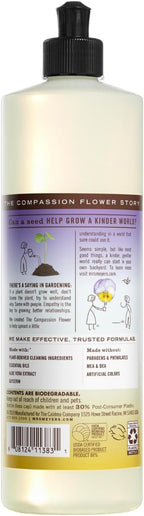 Mrs. MEYER'S CLEAN DAY Compassion Flower 4 Pack Variety, Liquid Hand Soap 12.5 OZ, Liquid Dish Soap 16 OZ, Multi-Surface Everyday Cleaner 16 OZ, Room Freshener 8 OZ, 1 CT