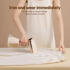 Handheld Steamer for Clothes 1500W 20s Heatup Fabric Wrinkles Remover Portable Handheld Garment Steamer with Removable Water Tank and Fabric Brush Steamer for Garments(champagne)