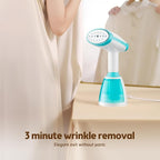 Handheld Steamer for Clothes 1500W 20s Heatup Fabric Wrinkles Remover Portable Handheld Garment Steamer with Removable Water Tank and Fabric Brush Steamer for Garments(White)