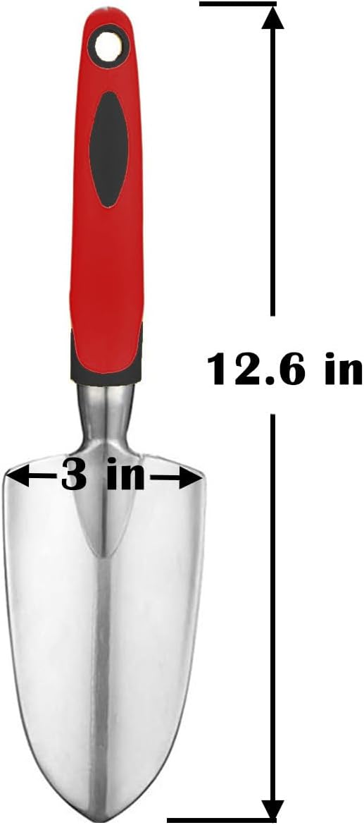 Garden Tool Shovel for Digging Gardening Trowel for Lawn Planting Alloy Spade Plastic Handle Anti Slippery