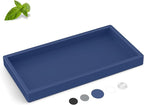Silicone Vanity Tray - Thickened, Shatterproof, Rectangle - 7.8 * 3.9 in - For Counter, Soap Dispenser