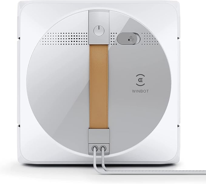 ECOVACS Winbot W1 Pro Window Cleaning Robot, Intelligent Cleaning with Dual Cross Water Spray Technology, Win SLAM 3.0 Path Planning, 2800Pa Suction Power, Edge Detection Technology, App Control,Grey