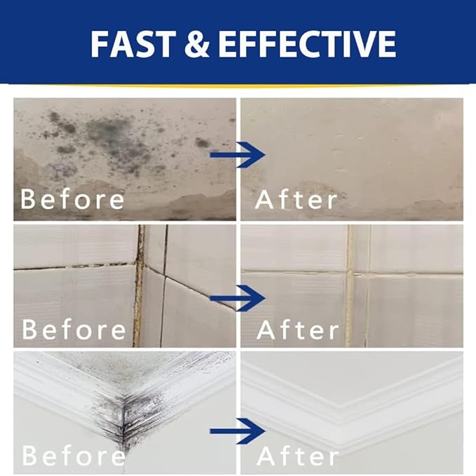 Household Bathroom Shower Cleaner, Home Stain Solution for Wall Tile Grount Sink Kitchen - 16 Fl oz