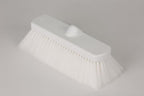 SPARTA 41278EC02 Flo-Thru Plastic Wall Scrub Brush, Equipment Brush With Soft Nylex Bristles For Industrial Kitchens, Hospitals, Commercial Cleaning, 4 Inches, White