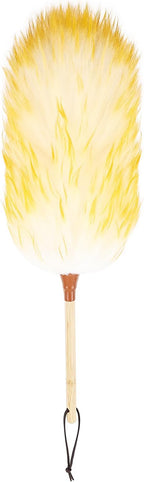 Lambswool Duster 20 inch with Bamboo Handle Soft Natural Wool Feather Dusters for Cleaning Office Home Car etc