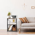 LIANTRAL 3 Tier Rolling Cart, Black Kitchen Carts on Wheels with Storage, Multifunctional Utility Cart for Kitchen Bathroom Living Room Bar Office