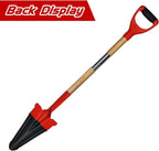 49.2" Garden Shovel/Saw,Landscape Tree Planting Root Shovel, Manganese Steel Long Triangular Gardening Shovel Tool,Shovel Soil Trench Shovel,Slayer of Grass (B Style)