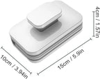 Magnetic Window Cleaner Double Sided, Large Handle Double Sided High Sturdy Plastic Window Cleaning Tool for 3 to 10mm Glasses Outside Window Cleaner Tool