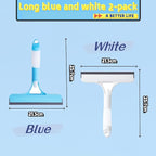 3 in 1 Window Cleaning Scraper，3 in 1 Spray Squeegee， Multifunctional Glass Cleaner Tool with Microfiber Pad for Home, Car, Mirrors, and Shower Surfaces (White)