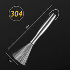 304 Stainless Steel Brushes, Instead of Traditional Steel Wool Scrubber, Metal Scrubber, Suitable for Removing Stubborn Messes from Cast Iron, Pots, Pans, Grill, Stoves, Gifts for mom (1PCS)