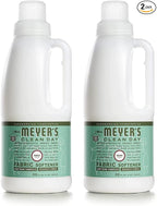 Mrs. Meyer's Clean Day Liquid Fabric Softener Bottle, Basil Scent, 32 Fl oz (Pack of 2)