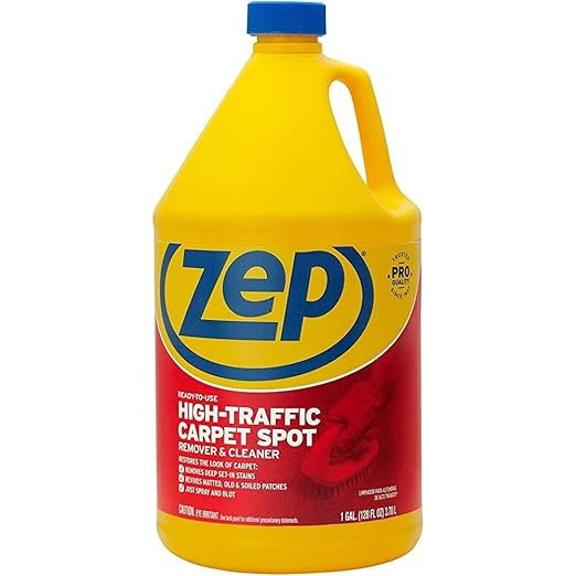 Zep High Traffic Carpet Cleaner Removes Deep Stains Bundle with Foaming Wall Cleaner
