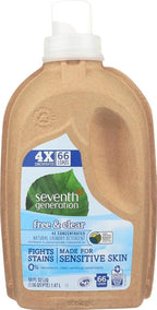 Seventh Generation Liquid Laundry Detergent, Free and Clear, 50 Fl Oz