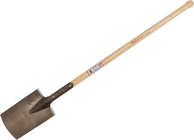 IDEALSPATEN - Made in Germany Since 1899 - Berliner Long Spade - Professional Digging Spade, Outperforms Shovels Tool 6lb - 51.3 in (Berliner)#IS130