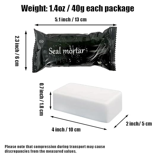 White Waterproof Duct Seal Putty, Moldable Plumbers Putty and Sealing Clay for Indoor & Outdoor Use – Quick Mending for Air Conditioning Holes, Drain Connections, Ideal for Wall Hole Repairs