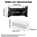 White Waterproof Duct Seal Putty (6 pcs), Moldable Plumbers Putty and Sealing Clay for Indoor & Outdoor Use – Quick Mending for Air Conditioning Holes, Drain Connections, Ideal for Wall Hole Repairs