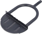 Half Moon Saw Tooth Lawn Edger Long Handle Garden Tool for Sidewalk Flower Bed Edging and Trimming