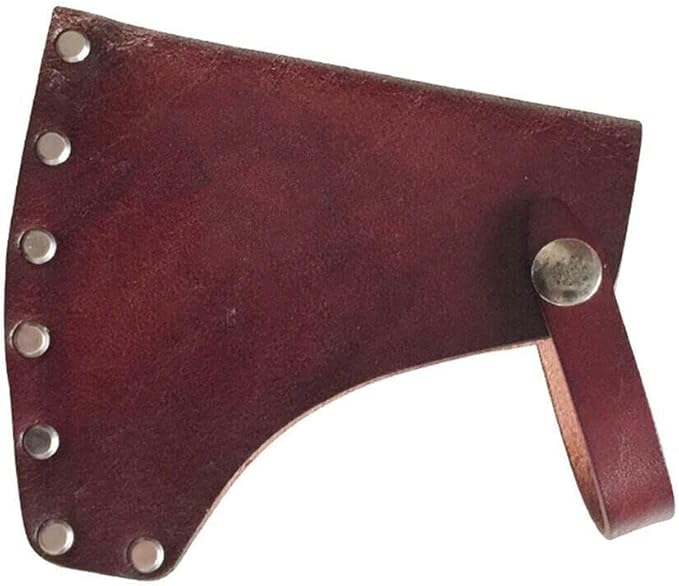 1PC Portable Leather Holder Lanyard Blade Sheath Head Cover For Axe Hatchet