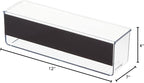 iDesign Magnetic Medium Clear Plastic Organizer Bins for Laundry Room Storage