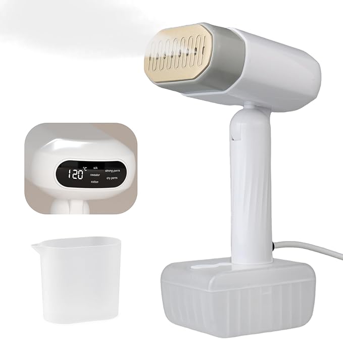 Steamer for Clothes,Fast Heating 20 Seconds,330ml Removable Water Tank,Steam Iron for Clothes,Dry and Wet Ironing,Handheld Portable Steamer Suitable for Travel/Home/Office