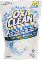 OxiClean Whitener and Stain Remover Power Paks | White Revive | 24 Count | Pack of 2