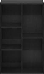 Furinno Luder 5-Cube Reversible Open Shelf, Blackwood