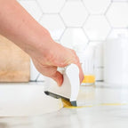 Full Circle Crumb Runner, Countertop Sweep and Squeegee, Mini Portable Brush, Compact Storage, Sustainable Bamboo Handle