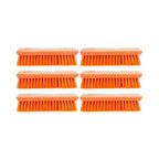 SPARTA 42024EC24 Comfort Grip Plastic Scrub Brush, Hand Brush For Cleaning, 8 Inches, Orange, (Pack of 6)
