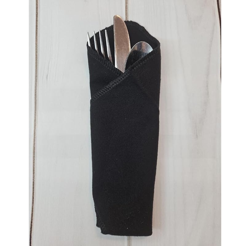 Paperless Towels, 12-12" X 10" Washable Paper Towels, Reusable Paper Towels, 100% Cotton (Black)