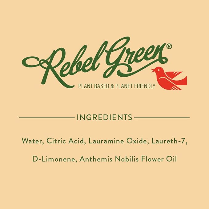 Rebel Green Neat and Tidy Tub & Tile Bathroom Cleaner Spray - Chamomile Orange Blossom Scent - Plant-Based Formula for Showers, Sinks, Tubs, Toilets, and Tile - 24 fl oz - 2 Pack