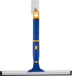 ITTAHO Shower Squeegee for Glass Doors, All-Purpose Anti-Slip Window Squeegee with 2 Blades, Window Cleaner Tool for Shower Doors, Windows, Bathroom and Car Windshields