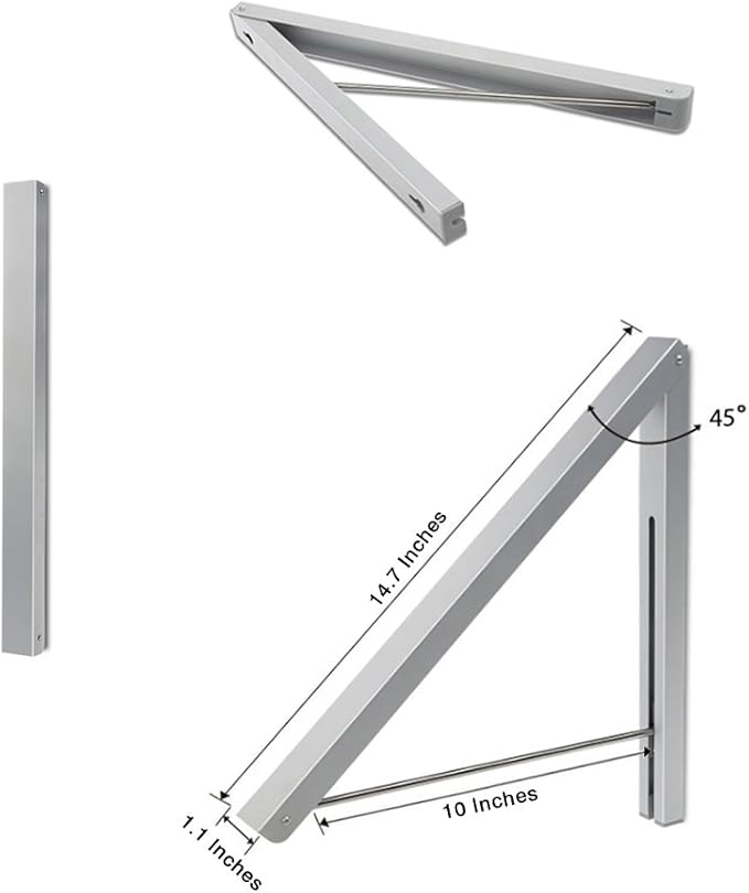 Valet Hook Drying Rack Clothes Hanger Folding Coat Racks Aluminum Home Storage Organiser Space Savers 2 Packs