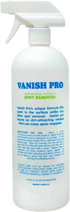 Vanish Pro Pet Stain & Odor Remover – Professional Strength Carpet & Upholstery Cleaner – Removes Dog & Cat Urine, Food, Coffee & Wine Stains – Safe for Pets & Kids – 32 oz (Made in USA)