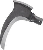Grass Sickle, Manganese Steel Portable Held Sickle Tool Grass Lawn Gardening Farming Weed Remover Scythe Blade Cutter Grafting Knife for Outdoor Gardening, Clearing Vines (Single Cutter Head)