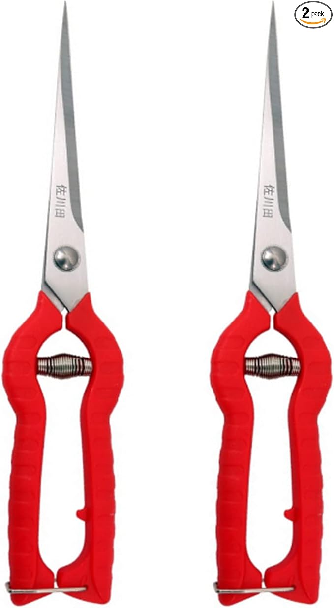2pack Zsling Extra Long Edge Stainless Steel Pruning Shears Fruit Trees Bonsai Sharp Garden Scissors Tool